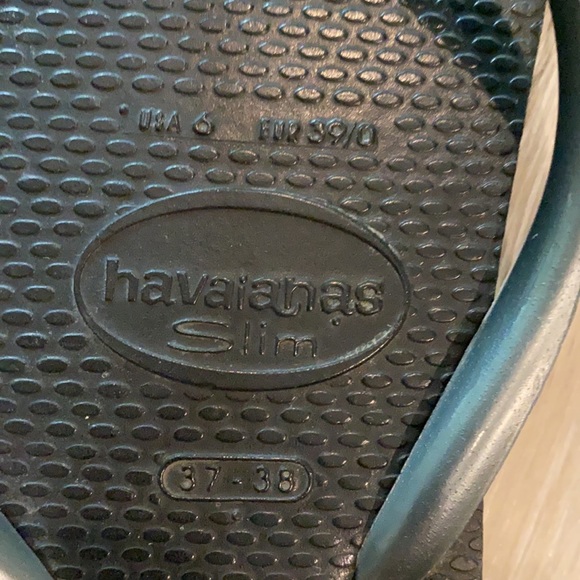 Cute Havaianas F/F sv/blk ///brz/ br both pair - Picture 3 of 7